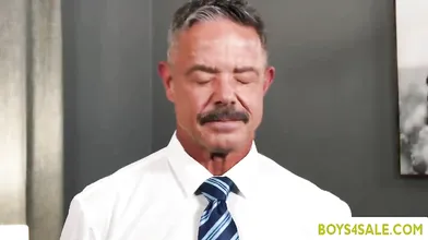 After the auction my Master starts fucking my ass