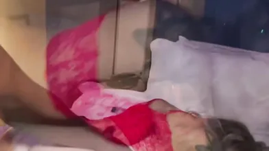 BLONDE BABE GETS HARD FUCKED BY A BIG BLACK COCK WHILE HUBBY WATCHES