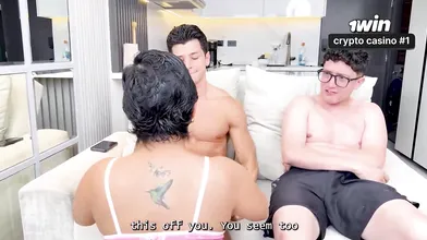 My latino BBW girlplayfellow with ample ass was cheating, so I joined them for a