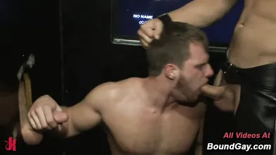 Brian Bonds Bound Flogged and Used in Public at Dore Alley Fair Hardcore Gangbang Sex