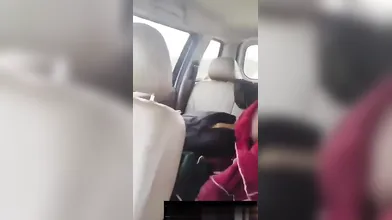 Desi Aunty Dress Change In Car Outdoor