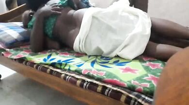 Tamil Aunty With Lover At Home