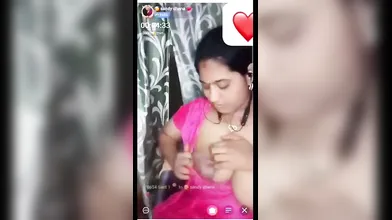 Tamil Sandy Dhana Chamet Live Boobs Show