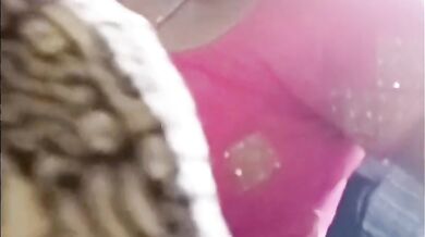 Aunty with out saree boob