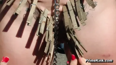 Payton Bell Folsom Street Fair BDSM Public Bondage with Butt Plug Zipper and Gangbang