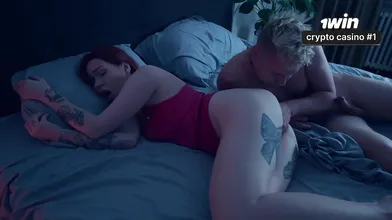 Step mom entices step chum in sofa with passionate fuck-fest - hot XXX!