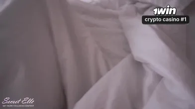 Step Mom Shares Bed, Hot Blonde Gagging, Woke Up With Dick - A Spooning Creampie