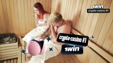 Hotel sauna with step mom, she liked it - XXX!