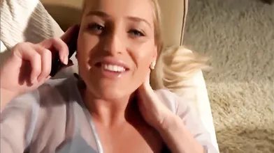 Stepson Cums Inside His Stepmom While She Phone Talking - Kathia Nobili