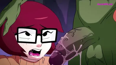 Wilma & Daphne Fight With Monsters In Gangbang