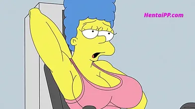 Marge And Bart In The Gym XXX Parody