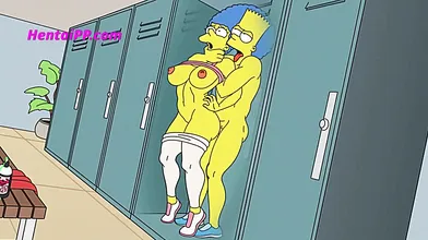 Marge And Bart In The Gym XXX Parody