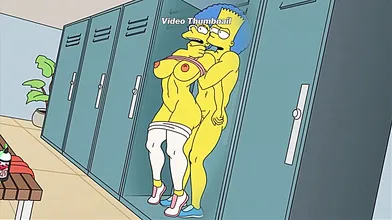 Marge And Bart In The Gym XXX Parody