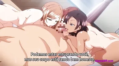 Lucky Day For Boss With Three Horny Hentai Whores