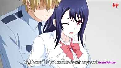 Horny Brunette Seduced Police Officer