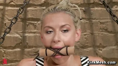 Katie Extreme BDSM Live Show Intense Orgasms Suspension Bondage Fucking and Dildo DP