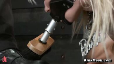 Slut Punished with Wax Torch Flogging
