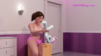Horny 3D FUTA MILF Finds Used Doll Toy & Pumps Herself Deep Until Creampie Hits