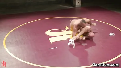 Muscled Hunks Jessie Colter and Mitch Vaughn Fight For Gold Belt In Summer Smackdown