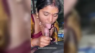 Desi Tamil Bhabhi Sucking Devar Cock