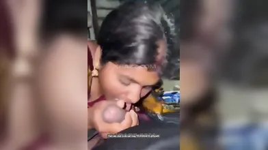 Desi Tamil Bhabhi Sucking Devar Cock