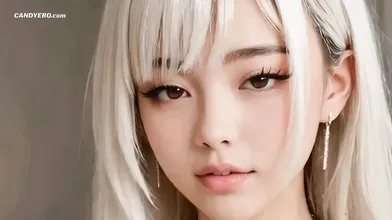 Blonde AI Girl Small Pussy Creampie - AI Generated