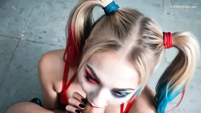 Harley Quinn Incredible Blowjob - AI Generated