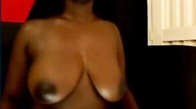 Ebony Milf with Big Tits on Webcam