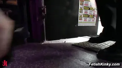 Teen Lily LaBeau Public BDSM Humiliation Fucked Hard in Smoke Shop and Boutique