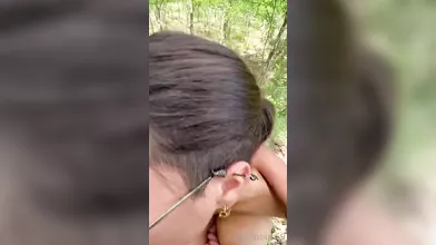 Thick Busty Latina Outdoor Cum Swallow