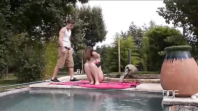 Lucie Wilde - Busty Pool Titty Fucking Massive Natural Jugs