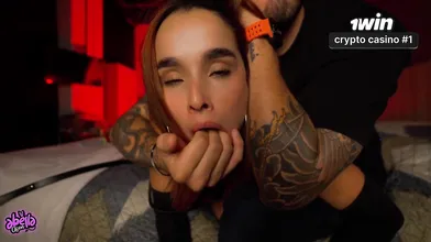 Abella Olsen submits to her master, endures lashing and mighty face drilling in