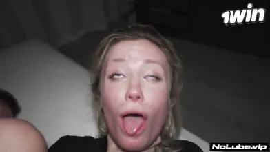 Fuck her hard, make her cum - towheaded college mega-bitch with extreme sex!