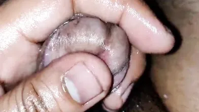 Tamil Wife oil massage for hubby cock