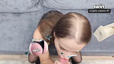 Amateur mega-bitch wifey in leather skirt, pearly pussy jism in. Best deep throa