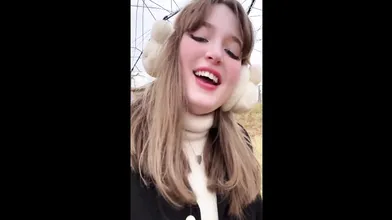 Slut Masturbates In The Rain