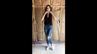 Slut Masturbates In A House Under Construction