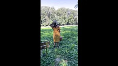 Slut Sucks In An Abandoned Pool