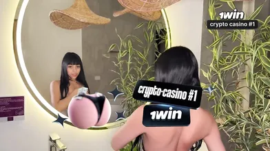 Hot Colombian teen babe bare and well-prepped to boink in the bathroom with her