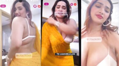 Aditi Mistry New Exclusive Live Show Nude Showing Big Boobs Tg @AditiMistry09