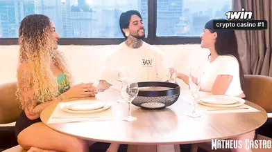 Horny 3some with my pals in my flat. Fucking torrid dark-haired and blonde.