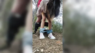 DeshiMixed PUBLICPLACE Young Girl In The Forest