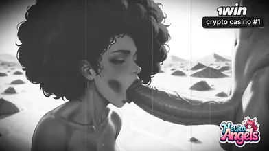 A vintage hump diva rails a ample boner near a jungle waterfall, immersing herse