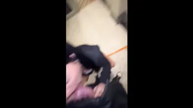 Slut Gets Fucked In The Building Lobby