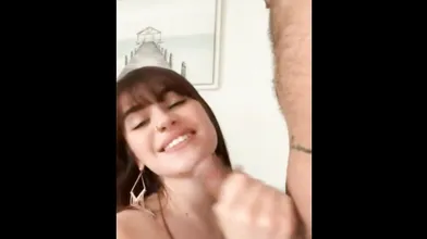 Beautiful Slut Sucks A Cock