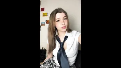 Slut Dressed As A Schoolgirl Gets Fucked