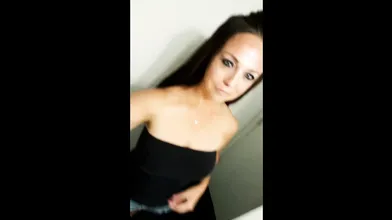 Slut Shows Her Tits And Masturbates