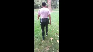 Ugly Slut Sucks In A Park
