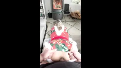 She's Giving Herself A Gift Before Christmas While Waiting For Her Present