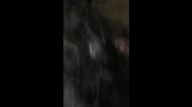 Slut Sucks Two Dicks Outside At Night